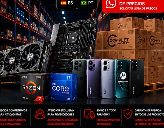 Tecnología importada, celulares y hardware gamer